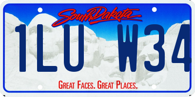 SD license plate 1LUW34