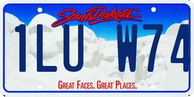 SD license plate 1LUW74