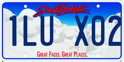 SD license plate 1LUX02
