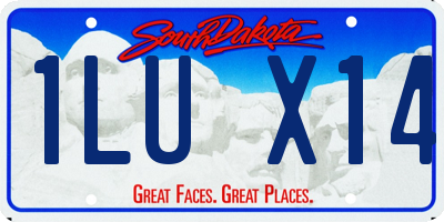 SD license plate 1LUX14