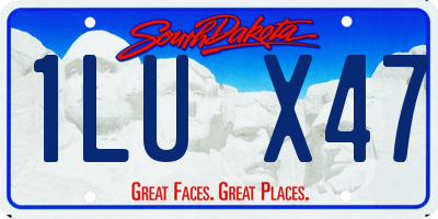 SD license plate 1LUX47