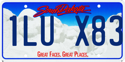 SD license plate 1LUX83