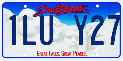 SD license plate 1LUY27