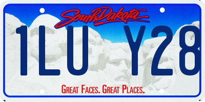 SD license plate 1LUY28