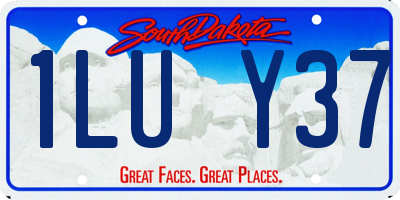 SD license plate 1LUY37