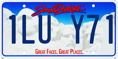 SD license plate 1LUY71