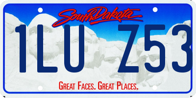 SD license plate 1LUZ53