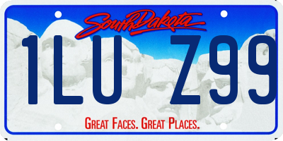 SD license plate 1LUZ99