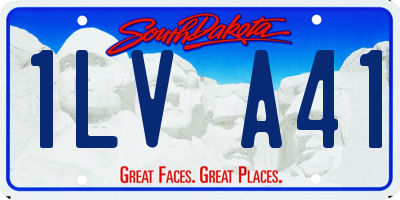 SD license plate 1LVA41