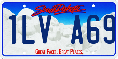 SD license plate 1LVA69