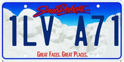 SD license plate 1LVA71
