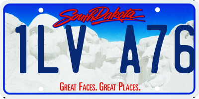 SD license plate 1LVA76