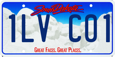 SD license plate 1LVC01