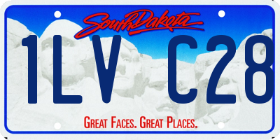 SD license plate 1LVC28