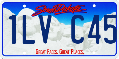 SD license plate 1LVC45