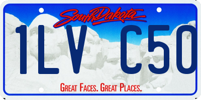SD license plate 1LVC50