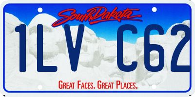 SD license plate 1LVC62