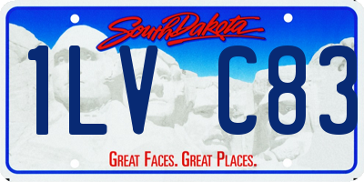 SD license plate 1LVC83
