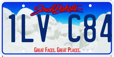 SD license plate 1LVC84