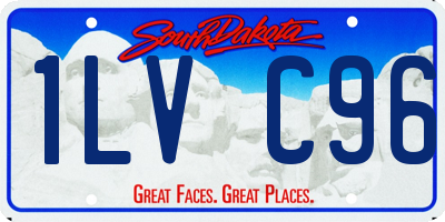 SD license plate 1LVC96