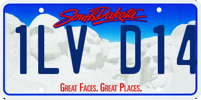 SD license plate 1LVD14