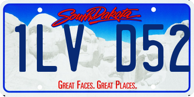 SD license plate 1LVD52