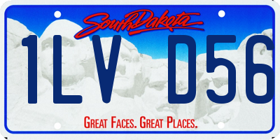 SD license plate 1LVD56