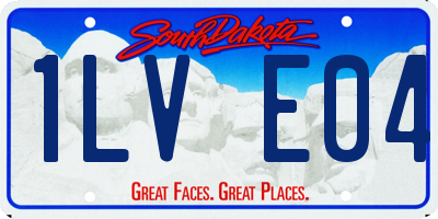 SD license plate 1LVE04