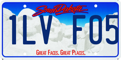 SD license plate 1LVF05