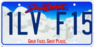 SD license plate 1LVF15
