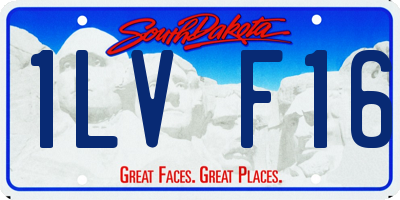 SD license plate 1LVF16
