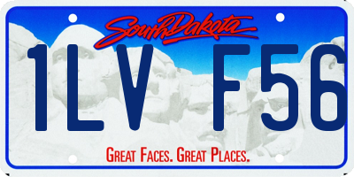 SD license plate 1LVF56