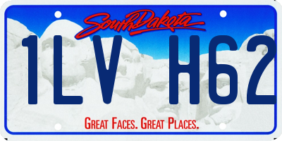 SD license plate 1LVH62