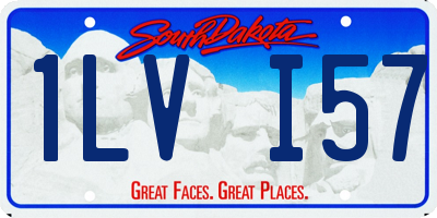 SD license plate 1LVI57