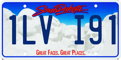 SD license plate 1LVI91