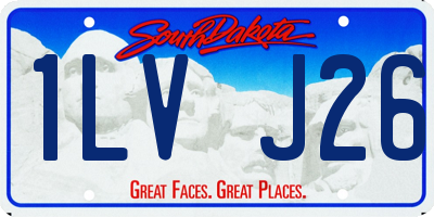 SD license plate 1LVJ26