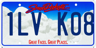 SD license plate 1LVK08