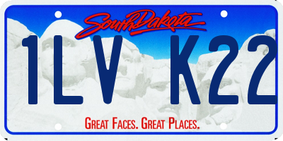 SD license plate 1LVK22