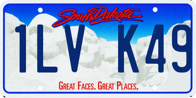 SD license plate 1LVK49