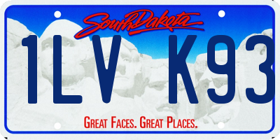 SD license plate 1LVK93