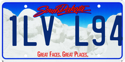 SD license plate 1LVL94