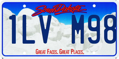 SD license plate 1LVM98