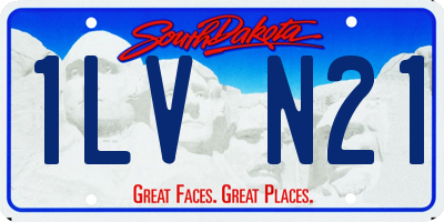 SD license plate 1LVN21