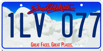 SD license plate 1LVO77