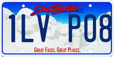 SD license plate 1LVP08