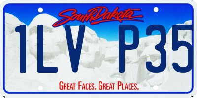 SD license plate 1LVP35