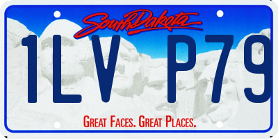SD license plate 1LVP79
