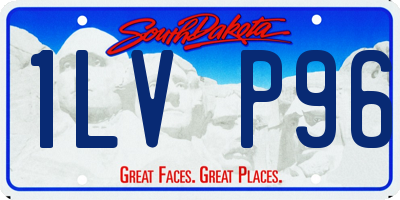 SD license plate 1LVP96