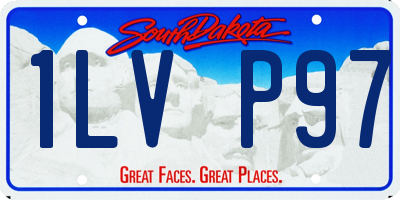 SD license plate 1LVP97