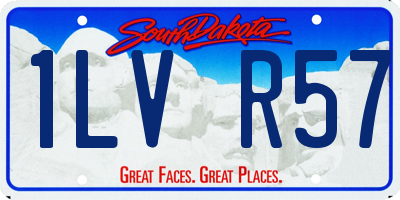 SD license plate 1LVR57